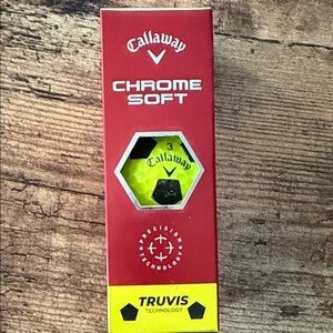 Callaway Chrome Soft Truvis Yellow Golf Balls